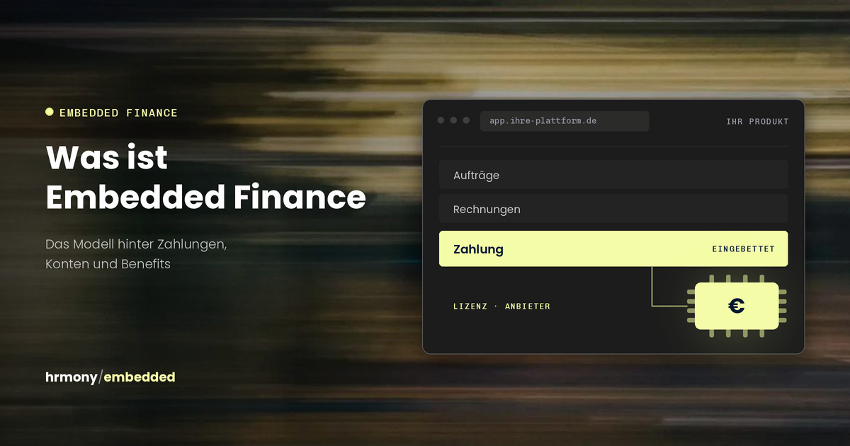 Illustration eines Nicht-Bank-Produkts mit eingebettetem Zahlungs-Chip als Sinnbild für Embedded Finance