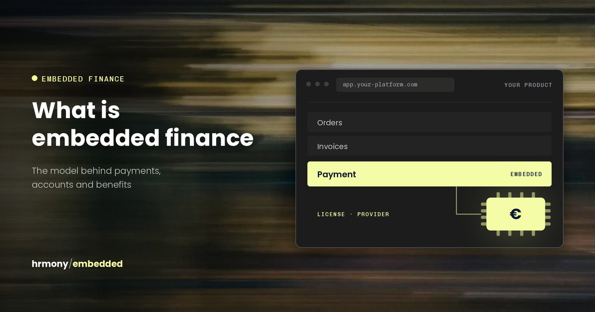 Illustration of a non-bank product with an embedded payment chip, representing embedded finance